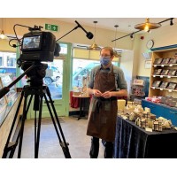 Sponsor, Chocolate Fayre being filmed on location